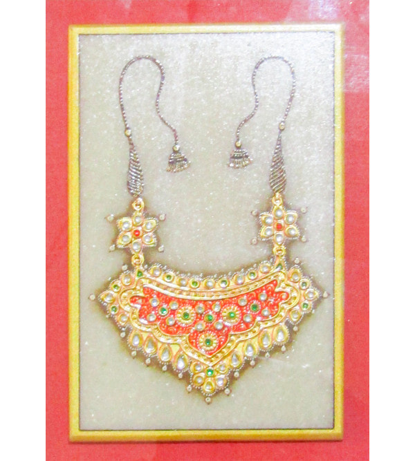Jewellery Painting Real Gold Work Framed Size 6 X4 Inch rating